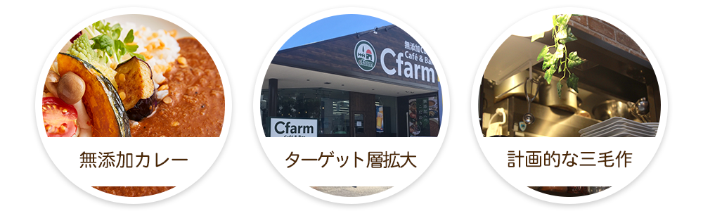 無添加カレー・ターゲット層拡大・計画的な三毛作