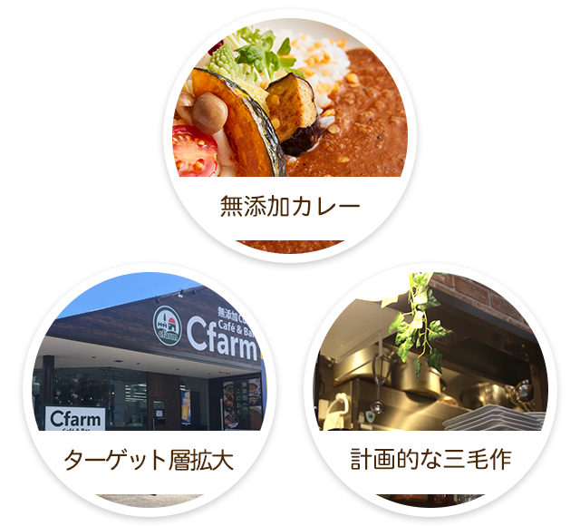 無添加カレー・ターゲット層拡大・計画的な三毛作